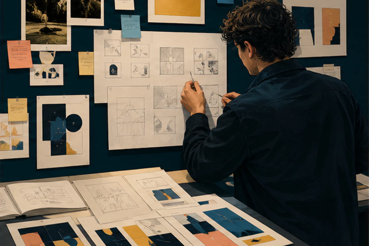 Run a creative project from brief through variants and review