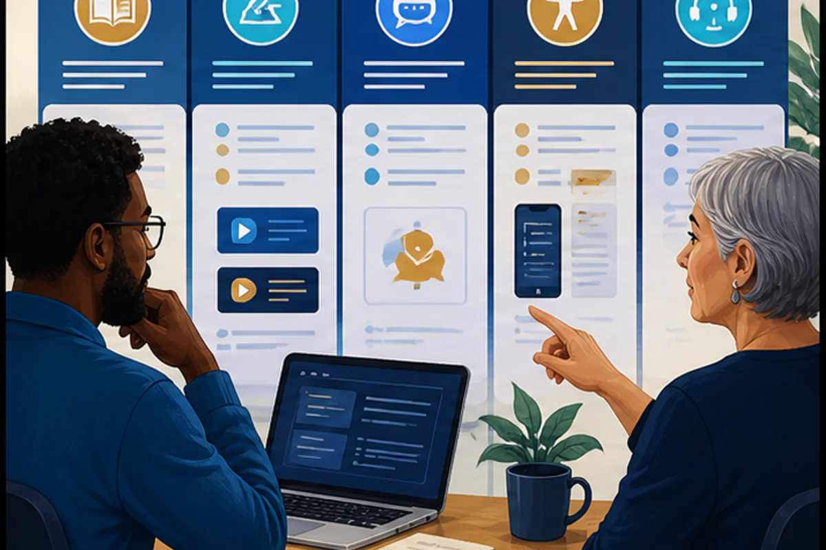 Compare digital courses by syllabus, practice, feedback and accessibility